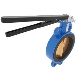 Nodular Cast Iron Butterfly Valve - Wafer - Lever Operated 
