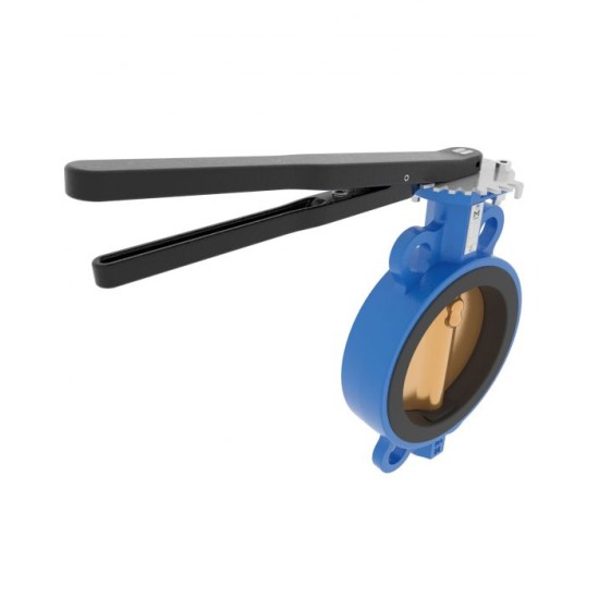Nodular Cast Iron Butterfly Valve - Wafer - Lever Operated 