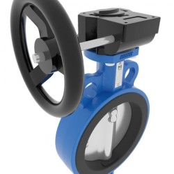Nodular Cast Iron Butterfly Valve - Wafer - Gear Box Operated 