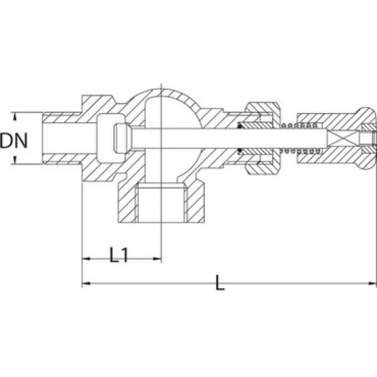 ECON® Drain valve Type: 573 Bronze External thread (BSPP)/Internal thread (BSPP)