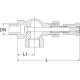 ECON® Drain valve Type: 573 Bronze External thread (BSPP)/Internal thread (BSPP)