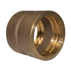 Bronze Coupling Grooved for Brazing Ring - Mil-F-1183 - 400 WOG