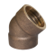 Bronze 45 Deg Elbow SR Grooved for Brazing Ring - Mil-F-1183 - 400 WOG