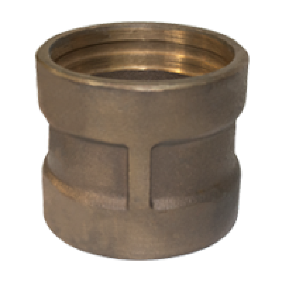 Bronze FSB X FPT Coupling SR Grooved for Brazing Ring - Mil-F-1183 - 400 WOG