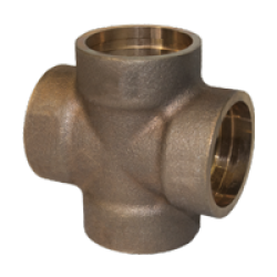 Bronze Cross Grooved for Brazing Ring - Mil-F-1183 - 400 WOG